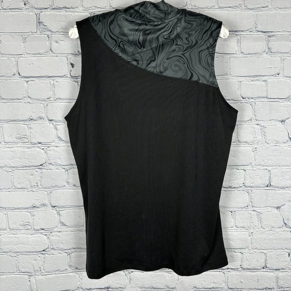 Greg Norman Women's Monica Sleeveless‎ Mock Golf Polo Top, Size Large, Black - Picture 6 of 9